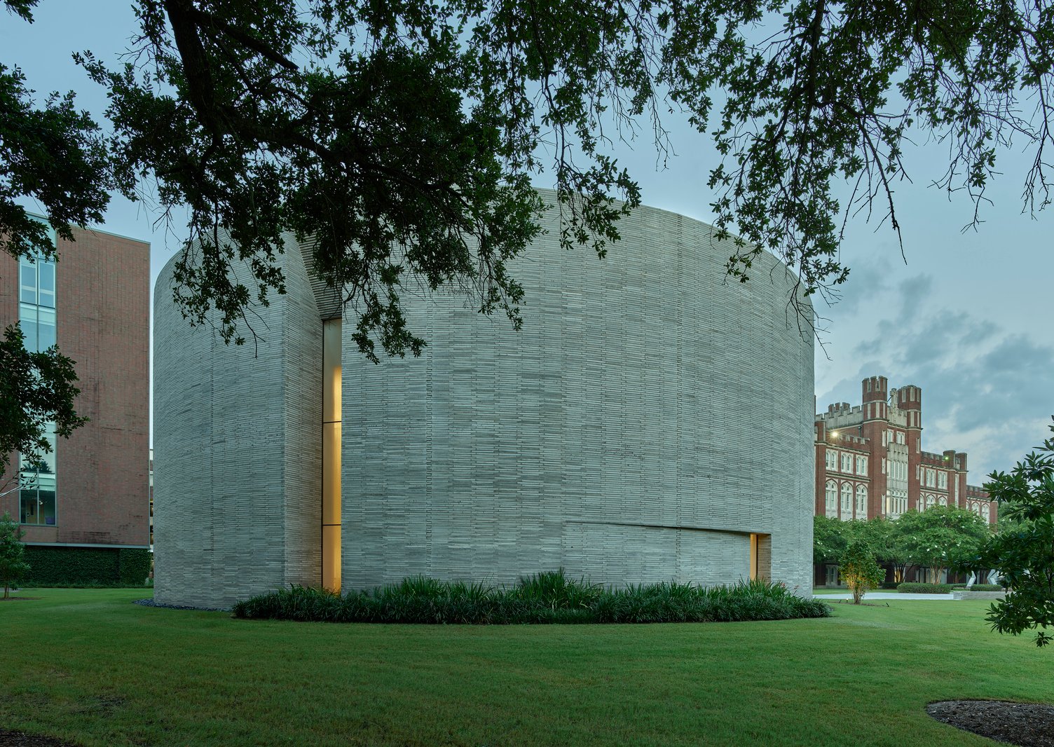 A Chapel with a unique cylindrical formation