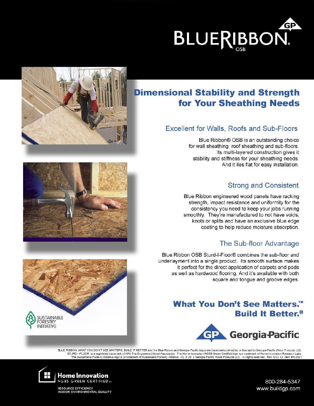 Blue Ribbon Osb Sturd I Floor Plywood Subfloor Panels